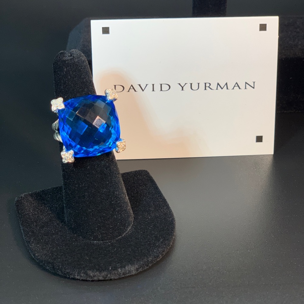 Used David Yurman SS 20mm Cushion On Point Ring
